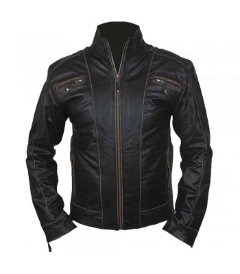 New Genuine Lambskin Leather Designer Jacket Motorcycle Biker Men 